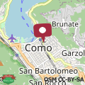 Map Como city view apartment