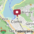 Map Como Lake, lakefront 30m