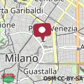 Map Corso Venezia Suite with double bathroom and balcony