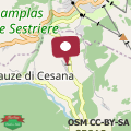 Map Cottage Sestriere Parcheggio privato e Vista montagne