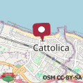 Carte Cozy Apartment In Cattolica With Wifi