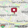 Mapa Cozy studio Modena