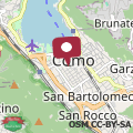 Map Dama apartment in Como city center