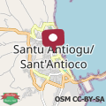 Map Domo Is Solus - Affittacamere - Living Sant'Antioco