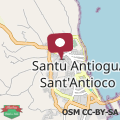 Map Casa Fenicia nell'Antico Cortile in centro storico a Sant'Antioco