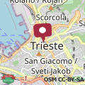 Map Elegante rifugio D'Annunzio con parcheggio a Trieste