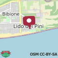 Map Family stay with fenced garden in Lido dei Pini
