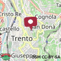 Mapa Free garage, Bilocale a 500Mt dal castello del Buonconsiglio