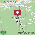 Mapa Fronte pista Comprensorio di Campiglio