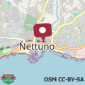Mappa GEA SEAVIEW APARTMENT - Bright Top-Floor Gem in central Nettuno, Steps from the Station