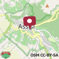 Map GG Apartments Assisi