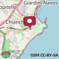 Map Giardini Naxos Bright Apartments with Balcony