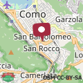 Map Como city apartment Giulio Cesare-private parking