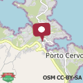Map Good vibes apartment Portocervo marina