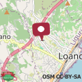 Map Grazioso appartamento a Loano