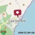 Karte Große Wohnung in Cala Gonone