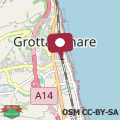 Mapa Grottammare centre 50m from the beach