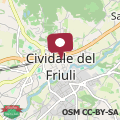 Map Historic residence - Center of Cividale & parking