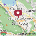 Mapa Hostini Lake Como- Downtown Como