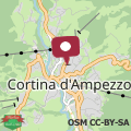 Mapa Hotel Bellaria - Cortina d'Ampezzo