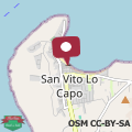 Mapa Hotel Capo San Vito by Geocharme