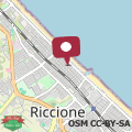 Mapa Hotel Caprice B&B - in centro a Riccione
