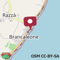 Map Hotel Lungomare Brancaleone