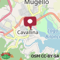 Map Il lago del Mugello B&B