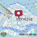 Map In the center of Venice