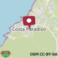 Map ISA-Residence with swimming-pool in Costa Paradiso, apartments 6 beds with private outdoor area