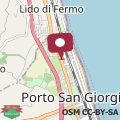 Mapa La casa nel borgo - con cortile privato a Porto San Giorgio