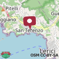 Mappa La Casetta del Marinaio nel borgo di San Terenzo