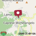 Map La casina di Caprese
