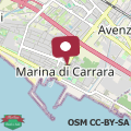 Map La Conchiglia di Marina di Carrara