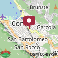 Mapa La Perla sul Lago di Como con parcheggio