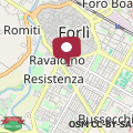 Mappa LA ROCCA HOME, bilocale con giardino a Forlì