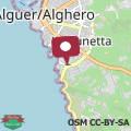 Map La Tana Alghero