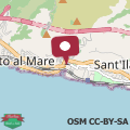 Mappa La via al mare - Portofino in battello da Nervi