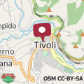 Mapa Le Cento Fontane - TIVOLI