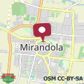 Mappa -Le stanze dei Pico- Wi-Fi, nel cuore di Mirandola e una terrazza unica sul tetto