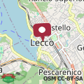 Mapa Lecco Lake