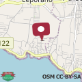 Mappa Leporano villa MADIA con piscina, Taranto