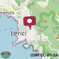 Mapa Lerici 5 Terre casa il Bivio 1989