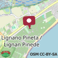 Map Lignano Pineta nice villa