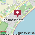 Carte Lignano Pineta Villa mit Garten