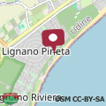Map Lignano Pineta with marvellous sea view
