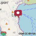 Map Lipari - casa sul mare di marina corta