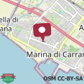 Mappa Elegante Loft a Marina di Carrara Free Park Wi-Fi AC