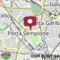 Map Lovely 2 room penthouse at Arco della Pace