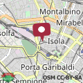 Mappa Lovely Loft Isola/Garibaldi